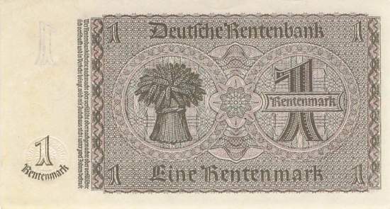 1 Rentenmark 1937 ro.166b F